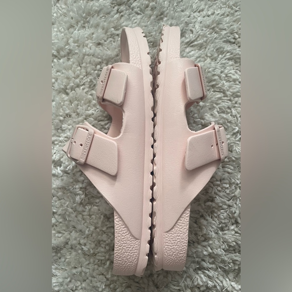 Birkenstock Arizona Stealth Buckle Sandals in Light Rose Size 41 - Picture 7 of 12